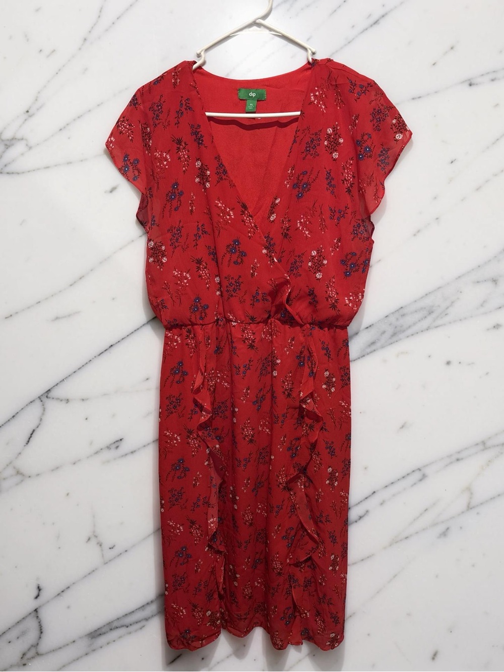 Dip Women’s Floral Wrap Dress- XL
